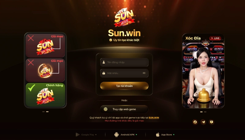 Giới thiệu trang Sunwin chính hãng